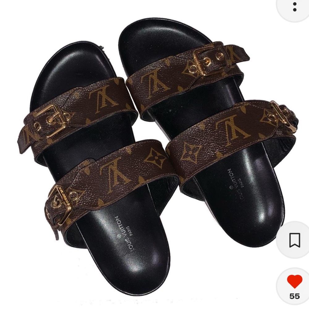 Louis Vuitton Bom Dia Flat Mules Size 6